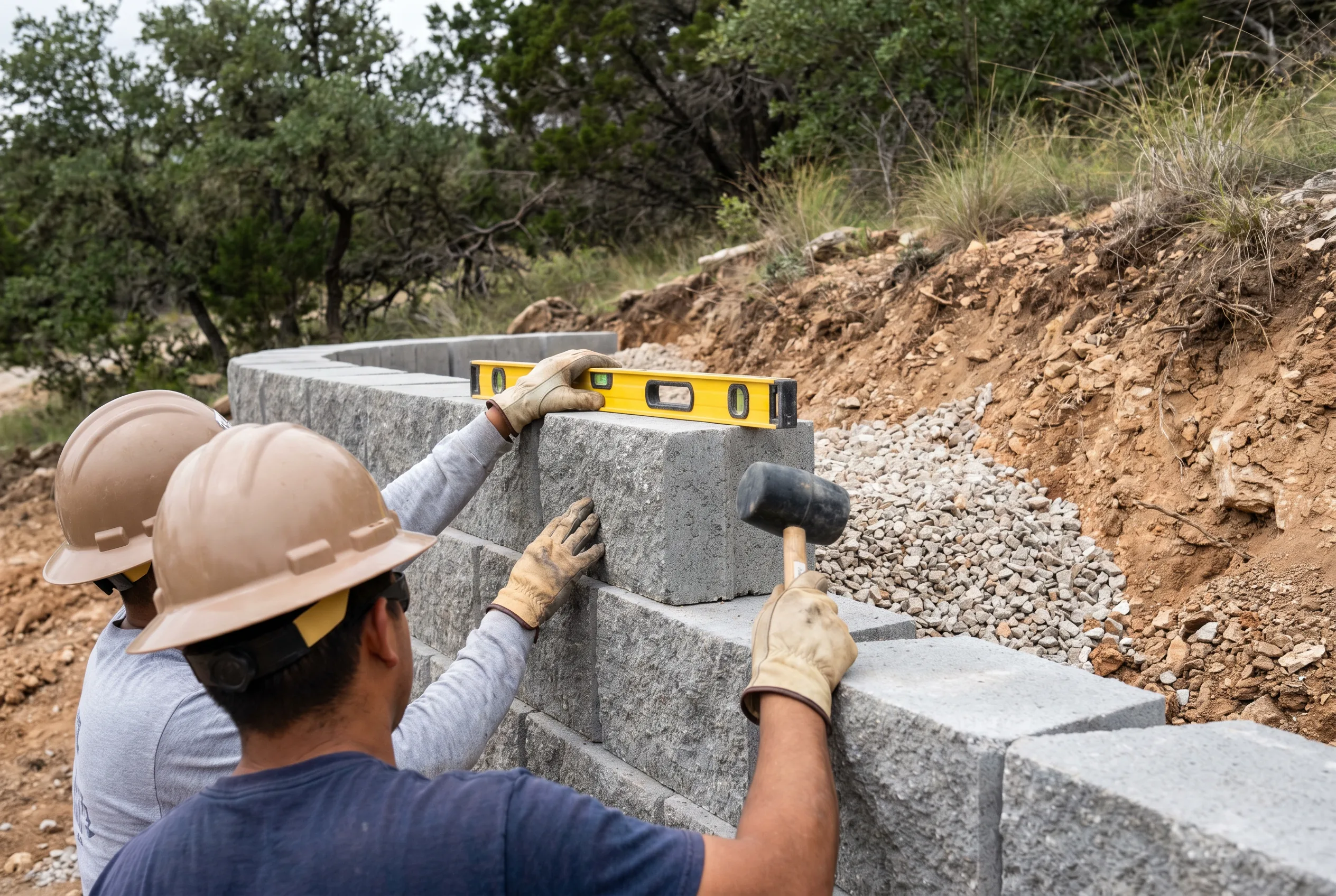 Retaining Wall Repair in New Braunfels, TX